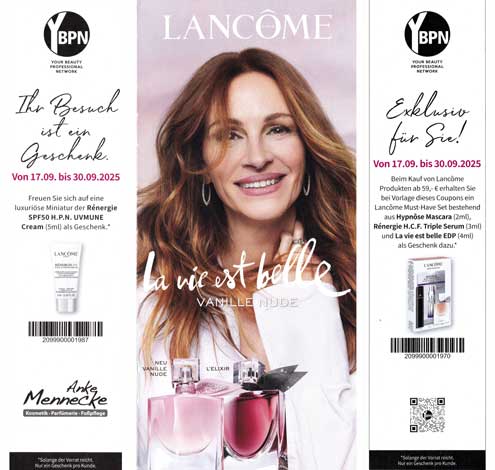 Mennecke-Lancome-1 Parfümerie Anke Mennecke Immer die neuesten und schönsten Düfte