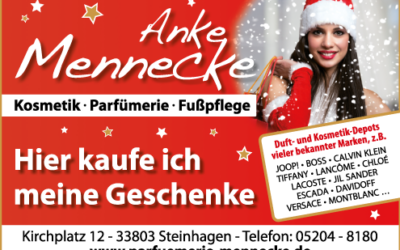 Geschenkideen 2025 aus der Parfümerie Anke Mennecke am Steinhagener Kirchplatz