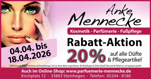 Parfümerie Anke Mennecke Immer die neuesten und schönsten Düfte